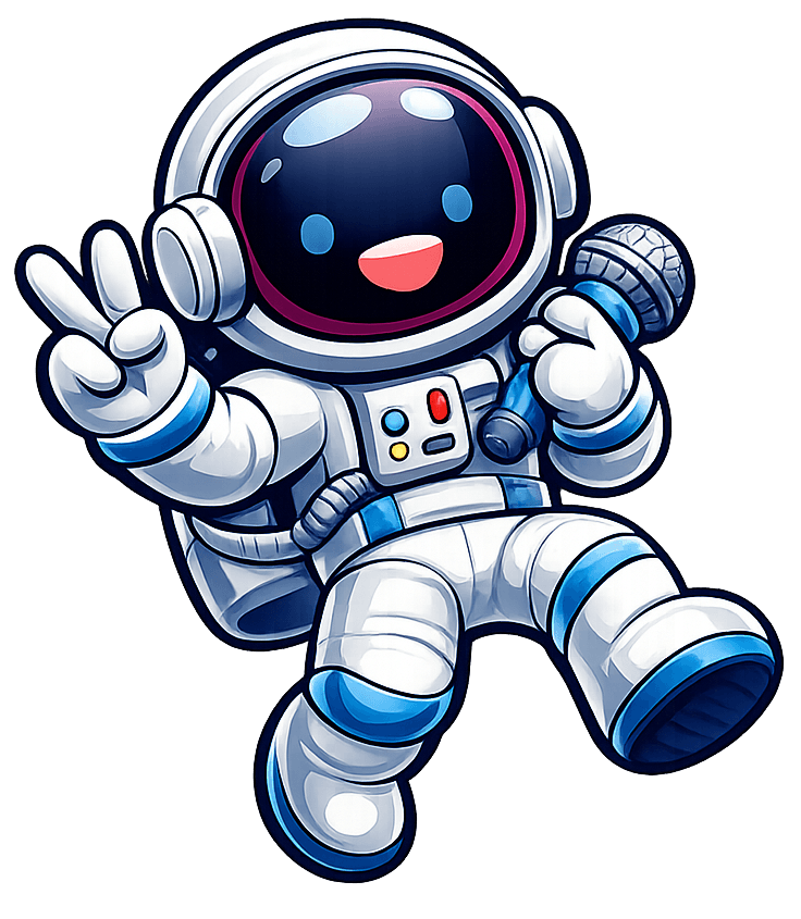 Oracy the spaceman mascot